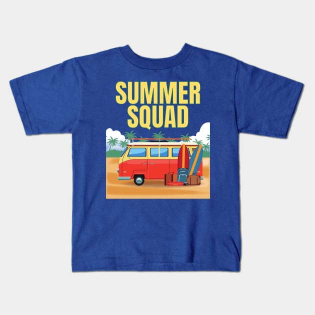 Summer Squad Kids T-Shirt by TeesByTay